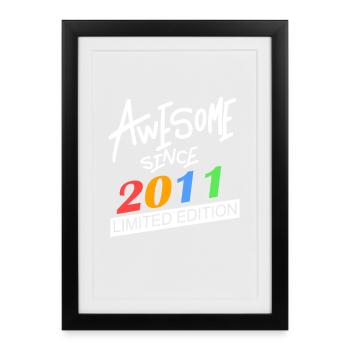 2011 - Born 2011 - Framed poster (27 × 37 cm) - black - Front
