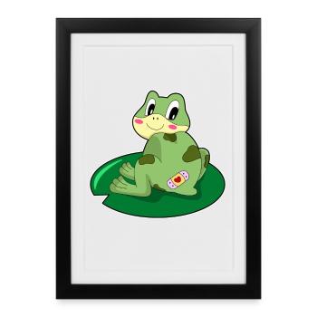 Taches de grenouilles - Affiche encadrée (27 × 37 cm) - noir - Devant