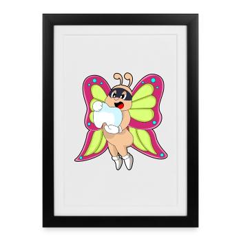 Butterfly Tooth - Framed poster (27 × 37 cm) - black - Front