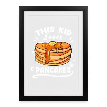 Pancake Love - Framed poster (27 × 37 cm) - black - Front