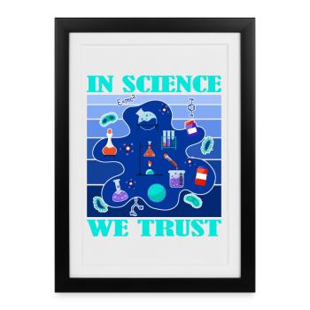 Science Research Laboratory Studies - Framed poster (27 × 37 cm) - black - Front