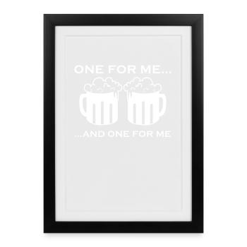 Beer Beer Mug Gift - Framed poster (27 × 37 cm) - black - Front