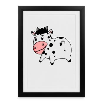 Cow Ass - Cow Butt - Framed poster (27 × 37 cm) - black - Front