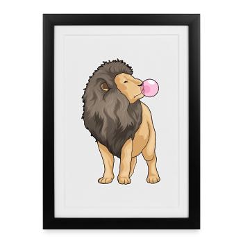 Lion Chewing Gum - Framed poster (27 × 37 cm) - black - Front