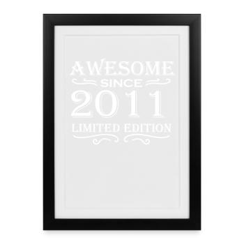 2011 - Vintage 2011 - Fantastic since 2011 - Framed poster (27 × 37 cm) - black - Front