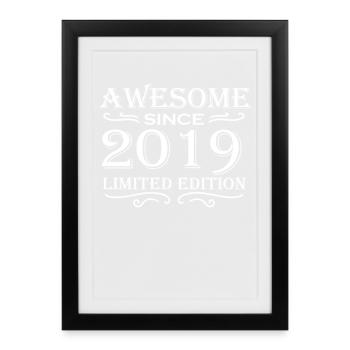 2019 - Millésime 2019 - Fantastique depuis 2019 - Affiche encadrée (27 × 37 cm) - noir - Devant