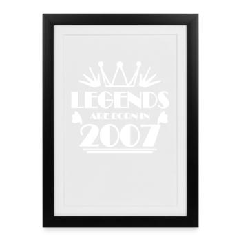 2007 - Born 2007 - Framed poster (27 × 37 cm) - black - Front