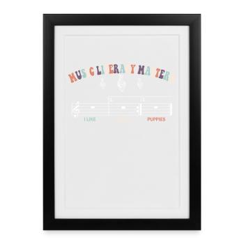 Music Literacy Matters - Framed poster (27 × 37 cm) - black - Front