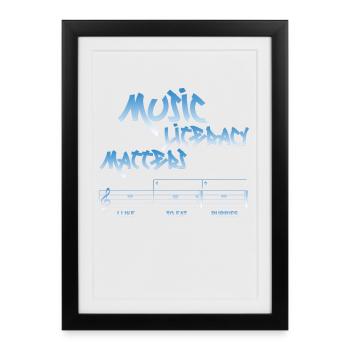 Music Literacy Matters - Framed poster (27 × 37 cm) - black - Front