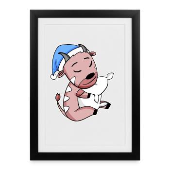 Antilope - Affiche encadrée (27 × 37 cm) - noir - Devant