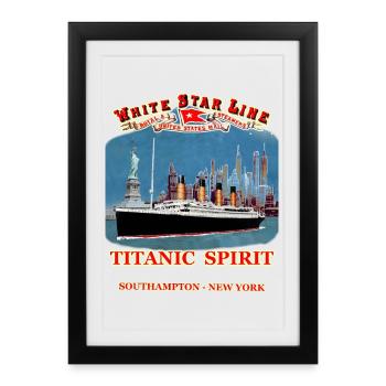 TITANIC SPIRIT creation Louis RUNEMBERG © Adagp - Framed poster (27 × 37 cm) - black - Front