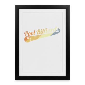 Piscine amusante - Affiche encadrée (27 × 37 cm) - noir - Devant