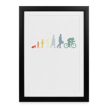 Cyclist Life Cycle - Framed poster (27 × 37 cm) - black - Front
