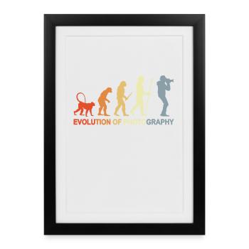 Développement de la photographie - Affiche encadrée (27 × 37 cm) - noir - Devant