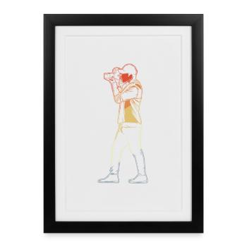 Camera Man - Framed poster (27 × 37 cm) - black - Front