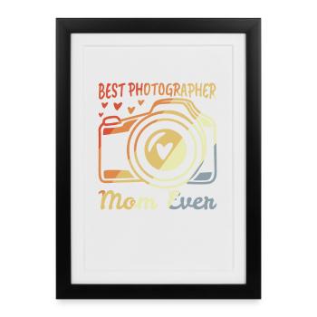 Photographer Mother - Framed poster (27 × 37 cm) - black - Front