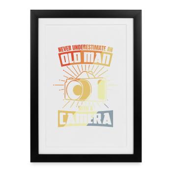 Old photographer - Framed poster (27 × 37 cm) - black - Front