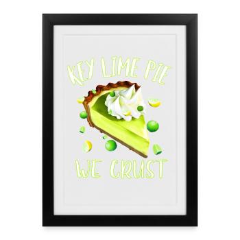 Key Lime Pie nous croûte - Affiche encadrée (27 × 37 cm) - noir - Devant