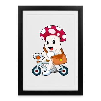 Vélo Pilz - Affiche encadrée (27 × 37 cm) - noir - Devant