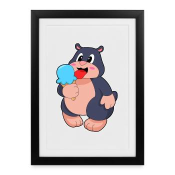 Mole Waffle Ice Cream - Framed poster (27 × 37 cm) - black - Front