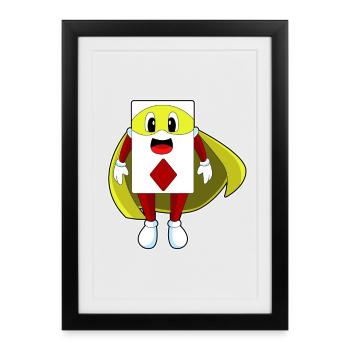 Cartes de poker - Affiche encadrée (27 × 37 cm) - noir - Devant