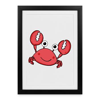 Crabe Moitv - Affiche encadrée (27 × 37 cm) - noir - Devant