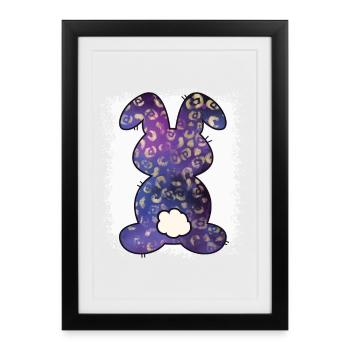 Leopard Print Bleached Easter - Framed poster (27 × 37 cm) - black - Front