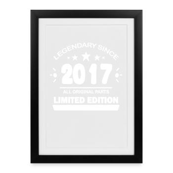2017 - Framed poster (27 × 37 cm) - black - Front