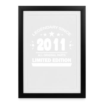 2011 - Born 2011 - Framed poster (27 × 37 cm) - black - Front