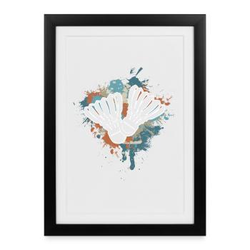 Badminton - Framed poster (27 × 37 cm) - black - Front