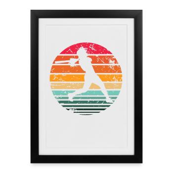 Baseball - Framed poster (27 × 37 cm) - black - Front
