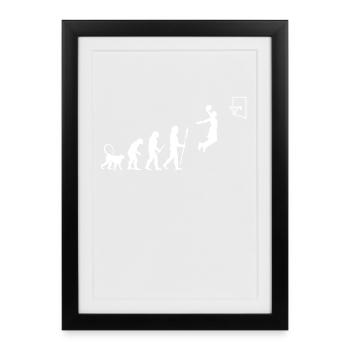 Evolution Of Basketball - Framed poster (27 × 37 cm) - black - Front