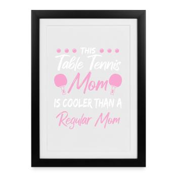 Ping Pong Mama - Framed poster (27 × 37 cm) - black - Front