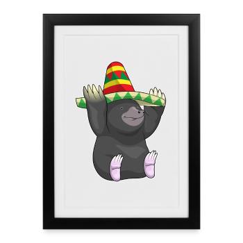 Mole Sombrero - Framed poster (27 × 37 cm) - black - Front