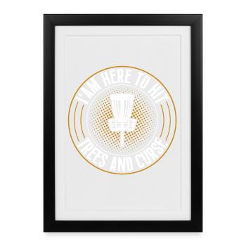 Discgolf Disc Golf - Framed poster (27 × 37 cm) - black - Front