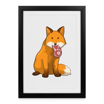 Viande de renard - Affiche encadrée (27 × 37 cm) - noir - Devant