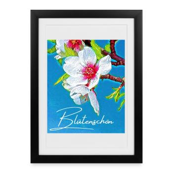 Blossom Beautiful - Vocabulaire - Mots oubliés - Affiche encadrée (27 × 37 cm) - noir - Devant