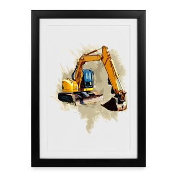 Pelle pelle - Affiche encadrée (27 × 37 cm) - noir - Devant