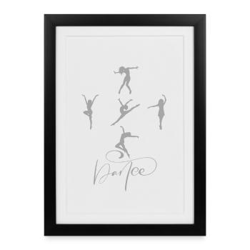 Danse - Dancing Lovers - Affiche encadrée (27 × 37 cm) - noir - Devant