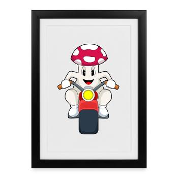 Moto Pilz - Affiche encadrée (27 × 37 cm) - noir - Devant