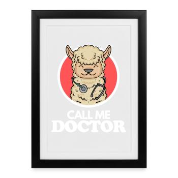 Doctor Doctor Veterinarian - Framed poster (27 × 37 cm) - black - Front
