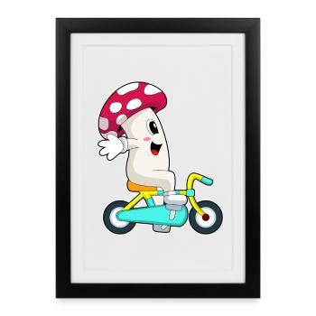 Vélo Pilz - Affiche encadrée (27 × 37 cm) - noir - Devant