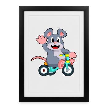 Vélo de rat - Affiche encadrée (27 × 37 cm) - noir - Devant