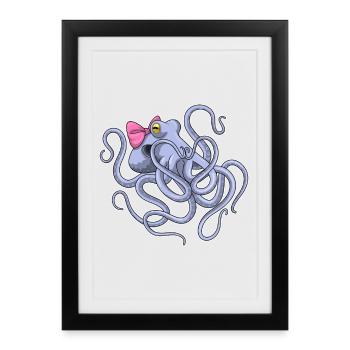 Octopus Loop - Framed poster (27 × 37 cm) - black - Front