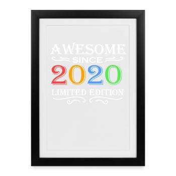 2020 - Millésime 2020 - Fantastique depuis 2020 - Affiche encadrée (27 × 37 cm) - noir - Devant