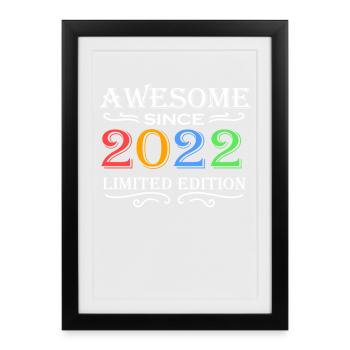 2022 - Millésime 2022 - Fantastique depuis 2022 - Affiche encadrée (27 × 37 cm) - noir - Devant