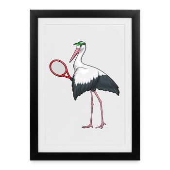 Raquette de tennis Storch Tennis - Affiche encadrée (27 × 37 cm) - noir - Devant