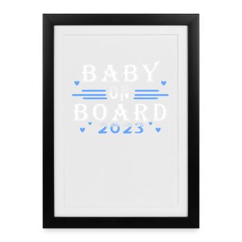 Enceinte 2023 - Affiche encadrée (27 × 37 cm) - noir - Devant