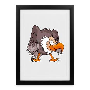 Vulture - Framed poster (27 × 37 cm) - black - Front