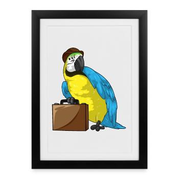 Porte-documents Parrot Entrepreneur - Affiche encadrée (27 × 37 cm) - noir - Devant